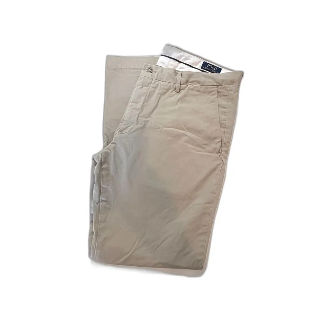 Polo Ralph Lauren Men’s 36x32 Khaki Stretch Slim Fit Pants Chino Beige